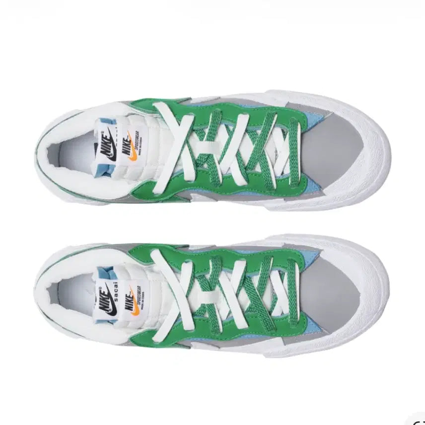 [BUNJANG] Nike Sacai Blazer Low Green Gray Sneakers / 나이키 사카이 블레이저 로우 그린 그레이 스니커즈