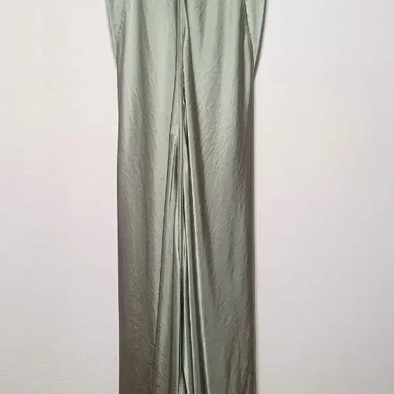 [SOLD OUT] 한섬 시스템 새틴 브이넥 슬립롱원피스 55-66