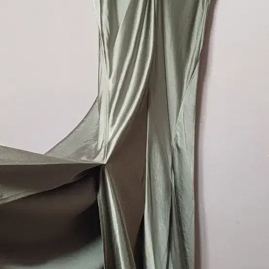 [SOLD OUT] 한섬 시스템 새틴 브이넥 슬립롱원피스 55-66