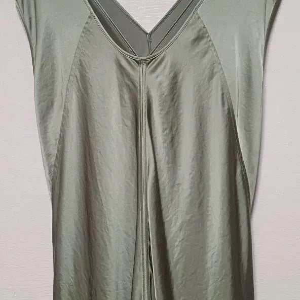 [SOLD OUT] 한섬 시스템 새틴 브이넥 슬립롱원피스 55-66