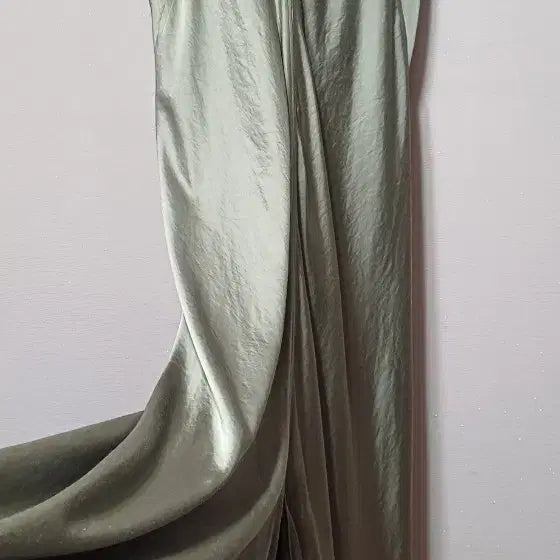 [SOLD OUT] 한섬 시스템 새틴 브이넥 슬립롱원피스 55-66