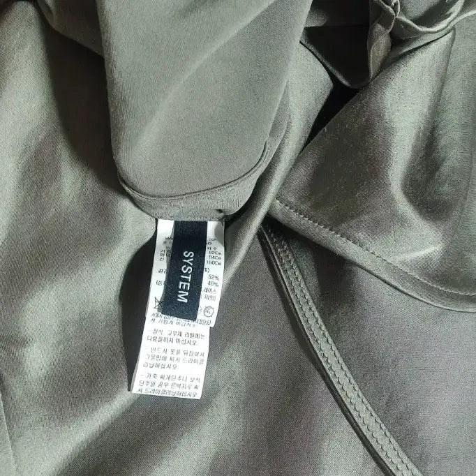 [SOLD OUT] 한섬 시스템 새틴 브이넥 슬립롱원피스 55-66