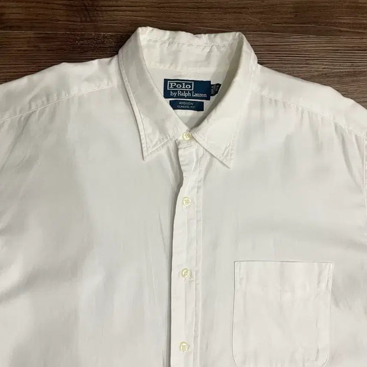 [BUNJANG] Polo Ralph Lauren Andrew Classic Fit Shirt White / 폴로 랄프로렌 화이트 앤드류 클래식핏 셔츠 화이트