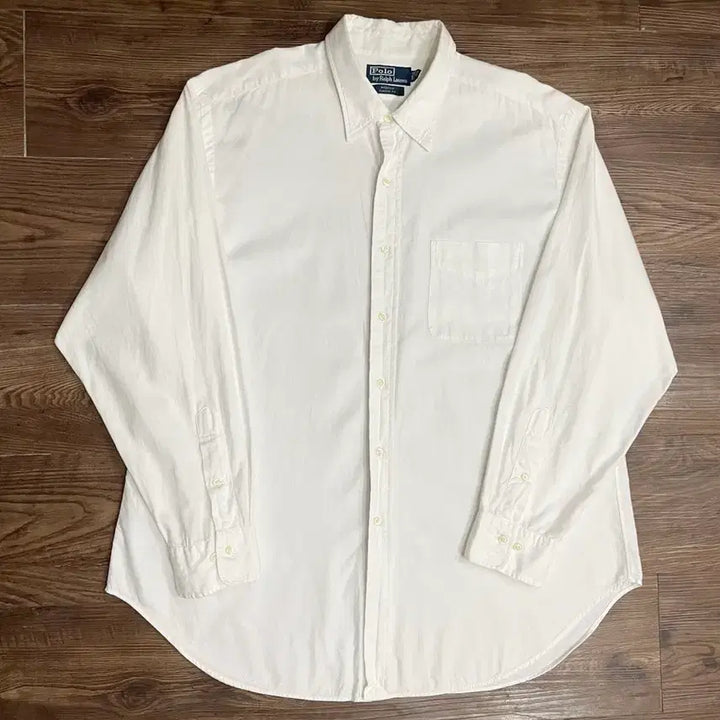 [BUNJANG] Polo Ralph Lauren Andrew Classic Fit Shirt White / 폴로 랄프로렌 화이트 앤드류 클래식핏 셔츠 화이트