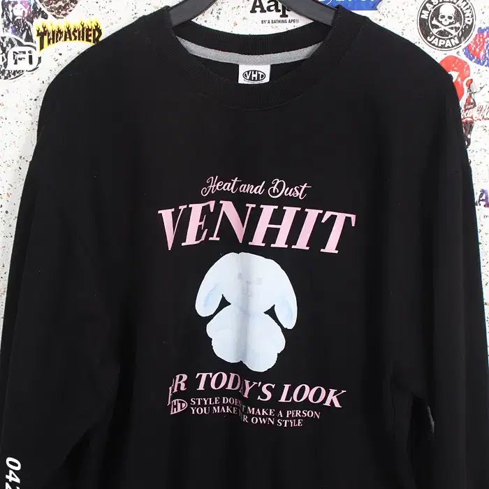 [BUNJANG] Benhit Rabbit Sweatshirt Tee NV / 공용M/ 벤힛 래빗 맨투맨티 NV 0-167