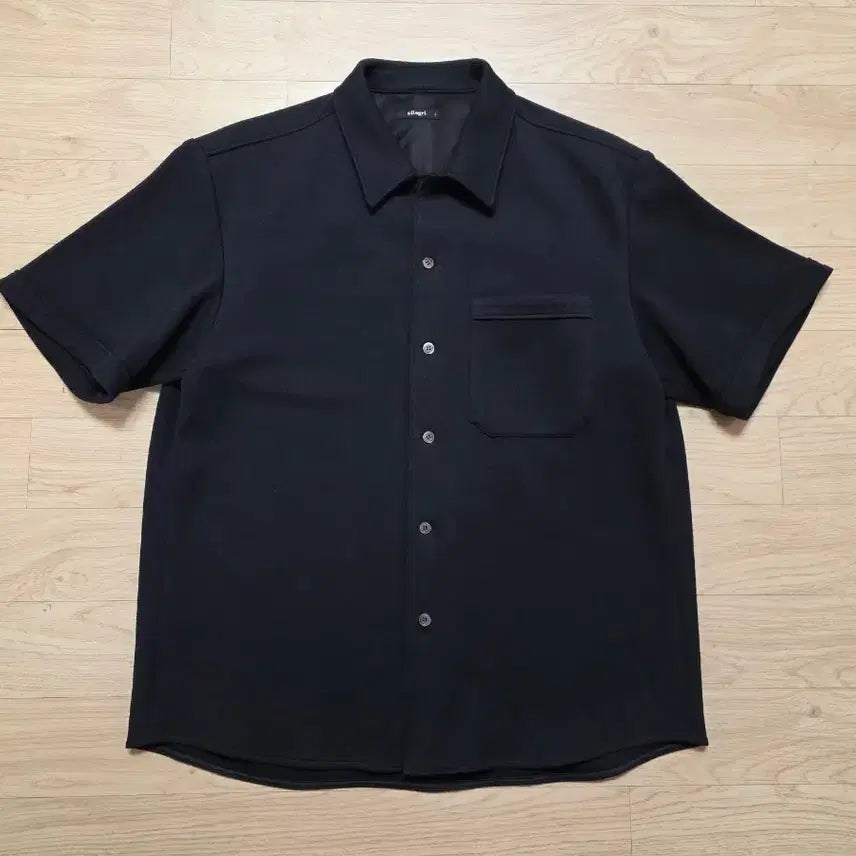 [BUNJANG] Allegri Mild Terry Overshirt Black M (100-105) / 알레그리 마일드 테리 오버셔츠  M 100-105 블랙 정가 39만원
