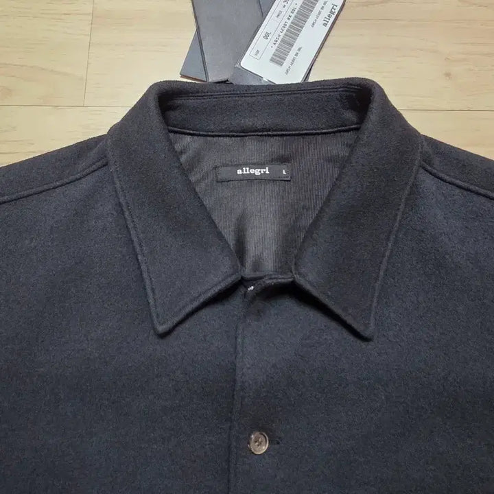 [BUNJANG] Allegri Mild Terry Overshirt Black M (100-105) / 알레그리 마일드 테리 오버셔츠  M 100-105 블랙 정가 39만원