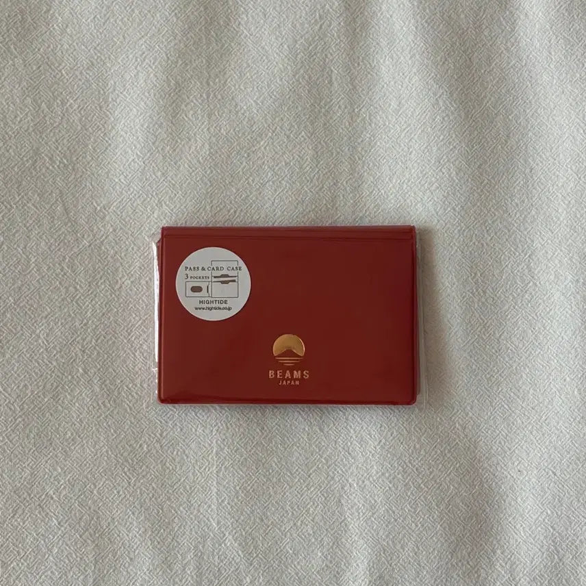[BUNJANG] Beams x Hightide Collaboration Pass &amp; Card Case - Red / Beams X Hightide Pass &amp; Card Case