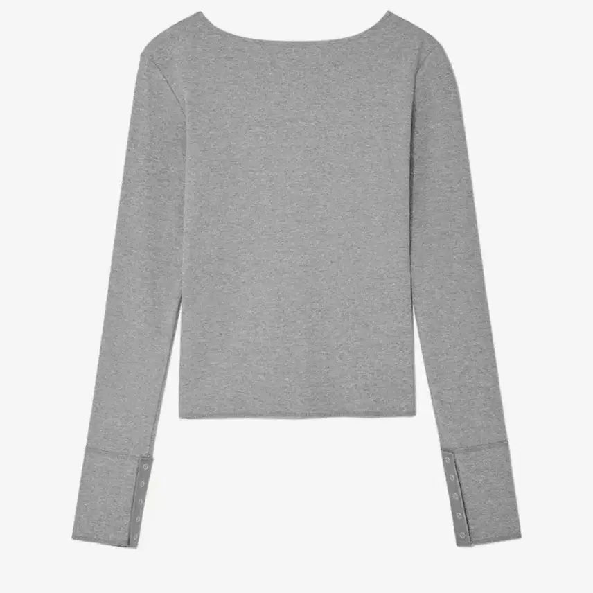 [BUNJANG] Glowny Nostalgia Sleeve S Charcoal Button Tee / 글로니 노스텔지아슬리브S 차콜 버튼티 애즈온유희뉴얼린시눈스컬프터플노팔