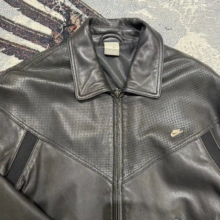 [BUNJANG] Nike NSW 2000s Lambskin Leather Jacket / 2000s 나이키 NSW 양가죽 자켓 (레어)