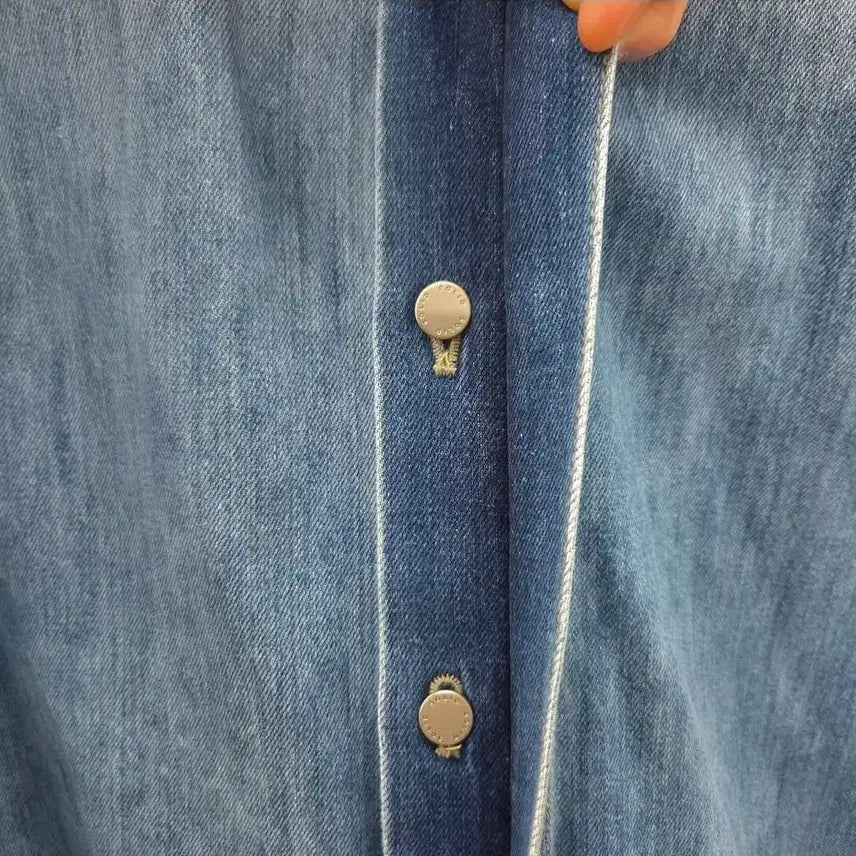 [SOLD OUT] (새상품) 솔리드옴므 24ss 반팔 데님 셔츠 자켓 48사이즈