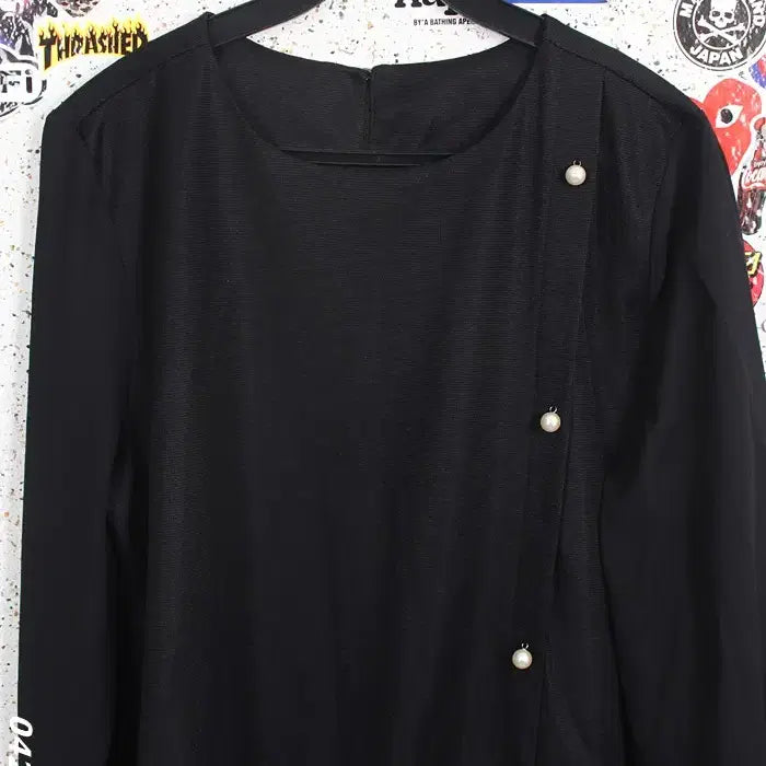 [BUNJANG] Joinus Pearl Detail Blouse / 여성66/ 조이너스 진주 디테일 블라우스 정장 0-165