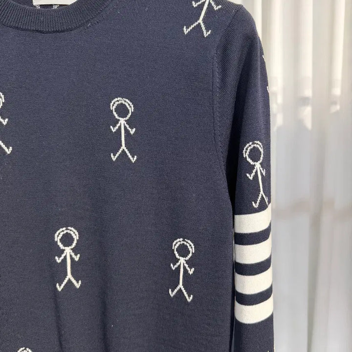 [BUNJANG] Thom Browne Diagonal Stripe Mr. Thom Merino Wool Knit / [1] 톰브라운 사선완장 미스터 톰 메리노 울 니트