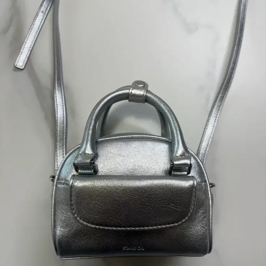 [BUNJANG] Standoil Silver Mini Crossbody Bag / 스탠드오일 실버 미니 크로스백
