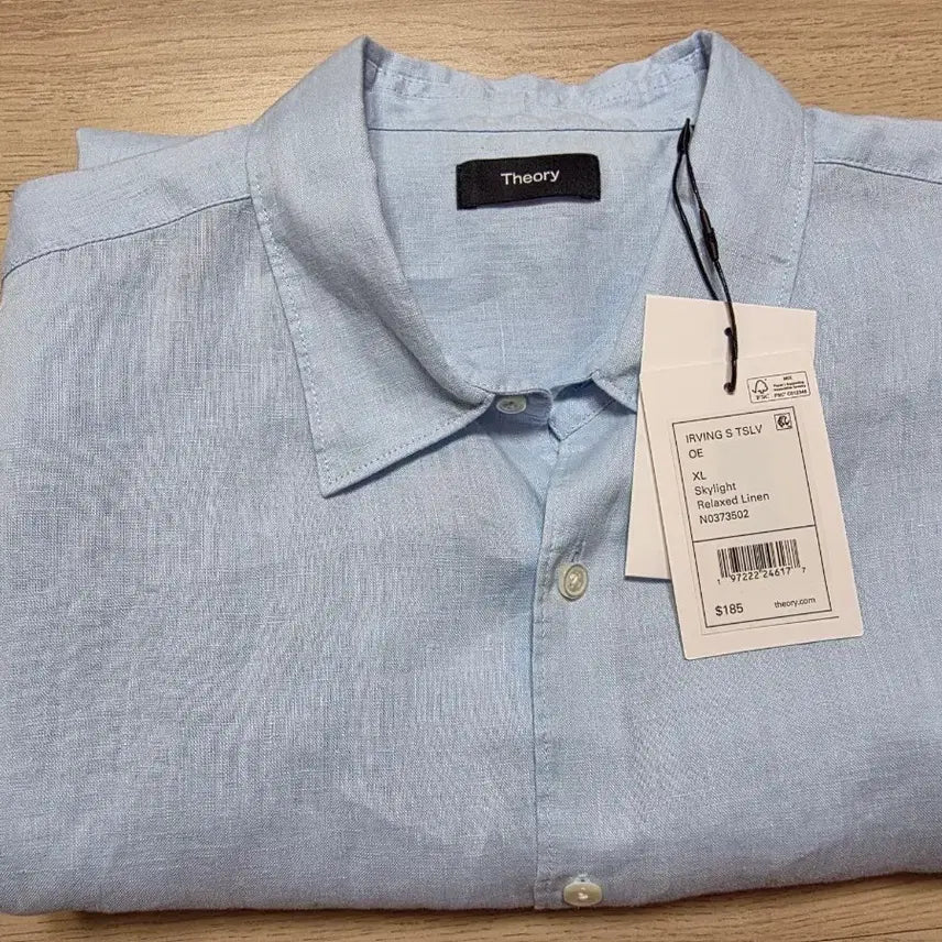 [BUNJANG] Theory Relaxed Linen Short Sleeve Shirt XL / 띠어리 릴랙스드 린넨 반팔 셔츠 XL 105-107 정가 36만원