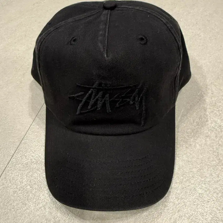 [BUNJANG] Stussy Logo Embroidered Cotton Baseball Cap / 스투시 볼캡 블랙