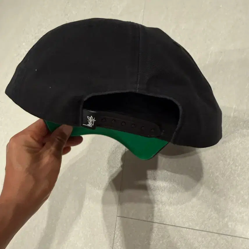 [BUNJANG] Stussy Logo Embroidered Cotton Baseball Cap / 스투시 볼캡 블랙