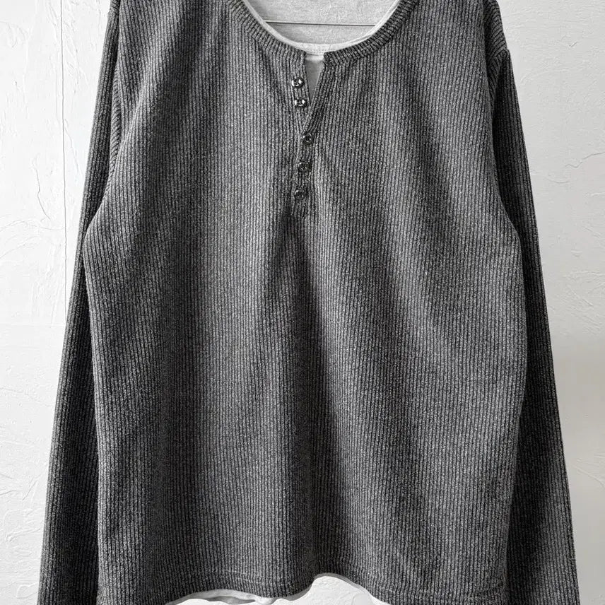 [BUNJANG] Foravi Henry Neck Long Sleeve L / Foravi 헨리넥 롱 슬리브