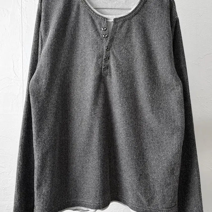 [BUNJANG] Foravi Henry Neck Long Sleeve L / Foravi 헨리넥 롱 슬리브