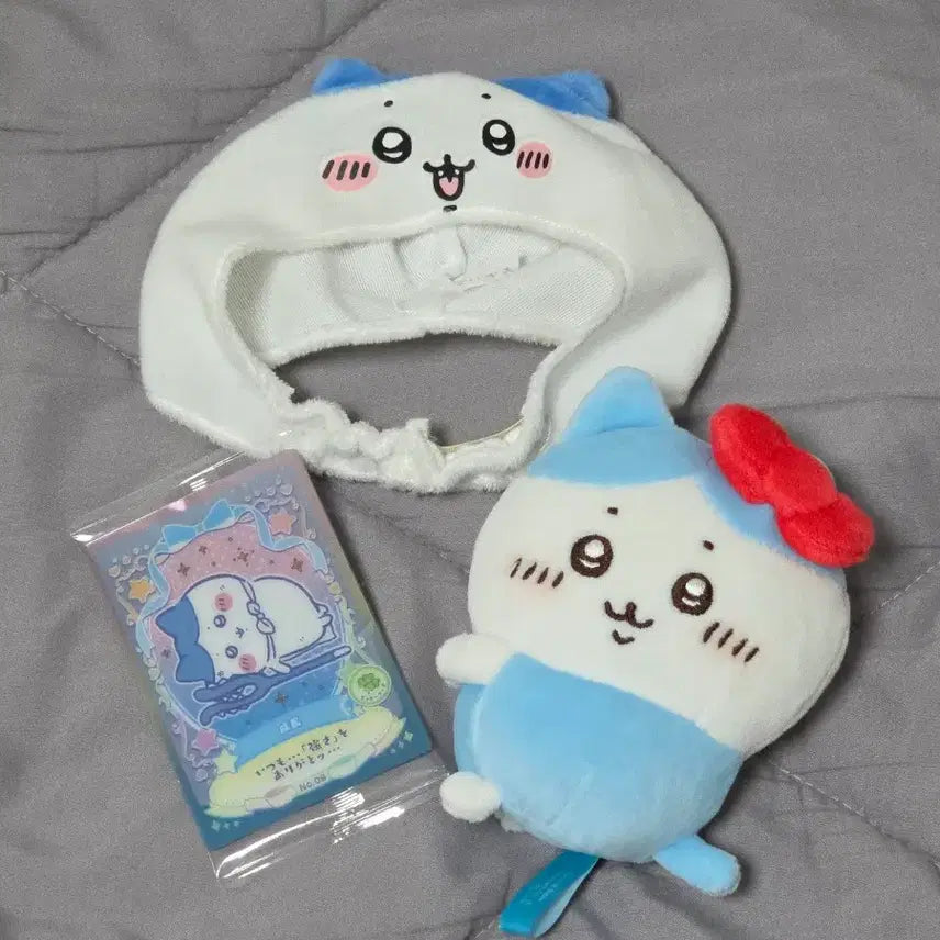 [BUNJANG] Chiikawa Hachiware Hello Kitty Plush Doll &amp; Gacha Set / 치이카와 하치와레 헬로키티 누이 인형 웨하스 고양이모자 가챠 세트