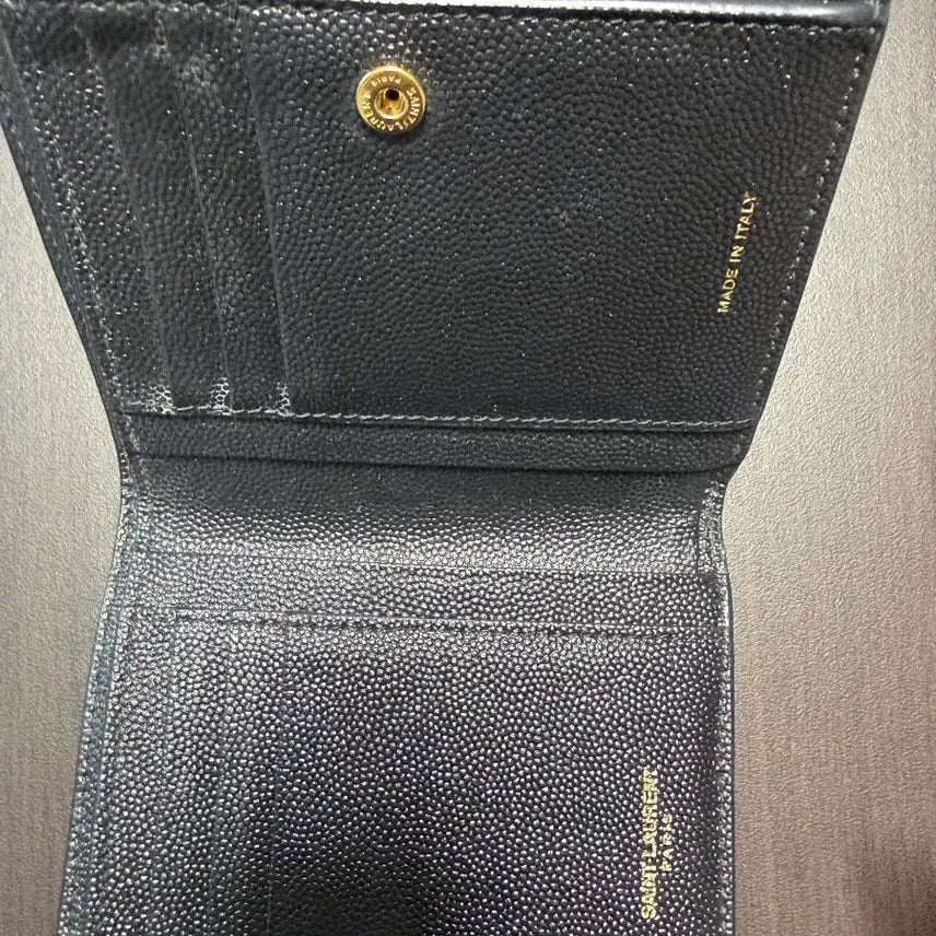 [BUNJANG] Saint Laurent Uptown Compact Wallet (Black) / 생로랑 업타운 반지갑[급처]