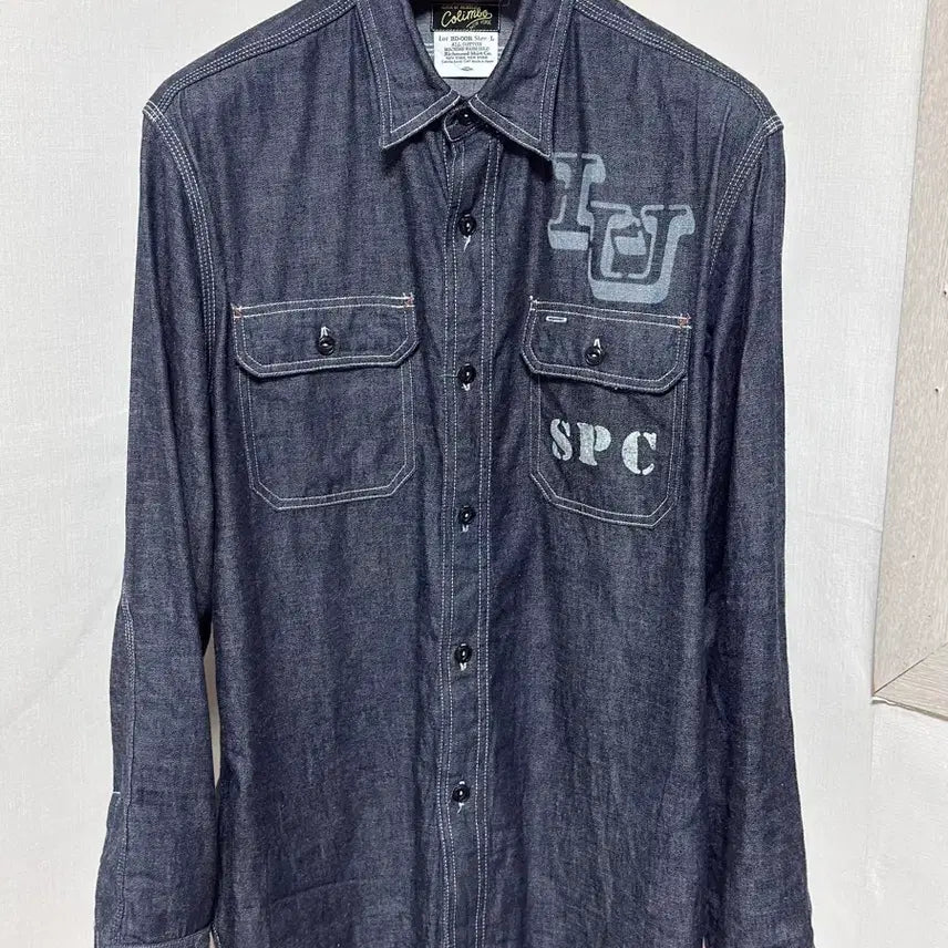 [BUNJANG] Colimbo ZZ-0307 Indigo Work Shirt / 콜림보 ZZ-0307 힐헤드 워크셔츠: 인디고 / L