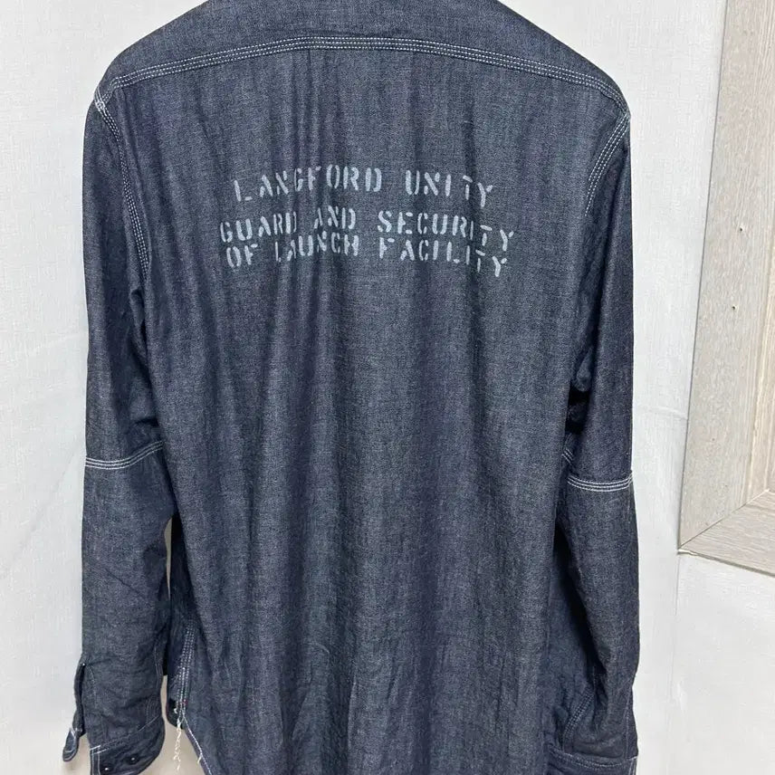 [BUNJANG] Colimbo ZZ-0307 Indigo Work Shirt / 콜림보 ZZ-0307 힐헤드 워크셔츠: 인디고 / L