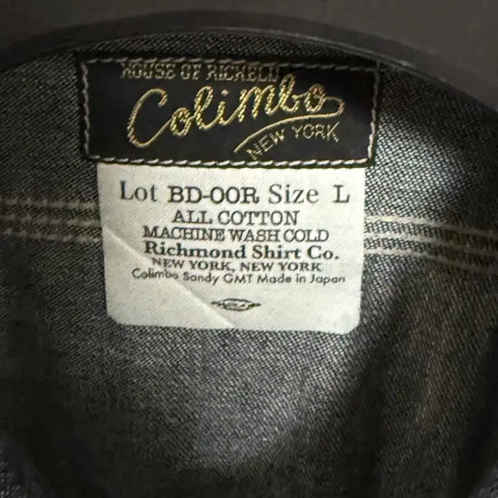 [BUNJANG] Colimbo ZZ-0307 Indigo Work Shirt / 콜림보 ZZ-0307 힐헤드 워크셔츠: 인디고 / L