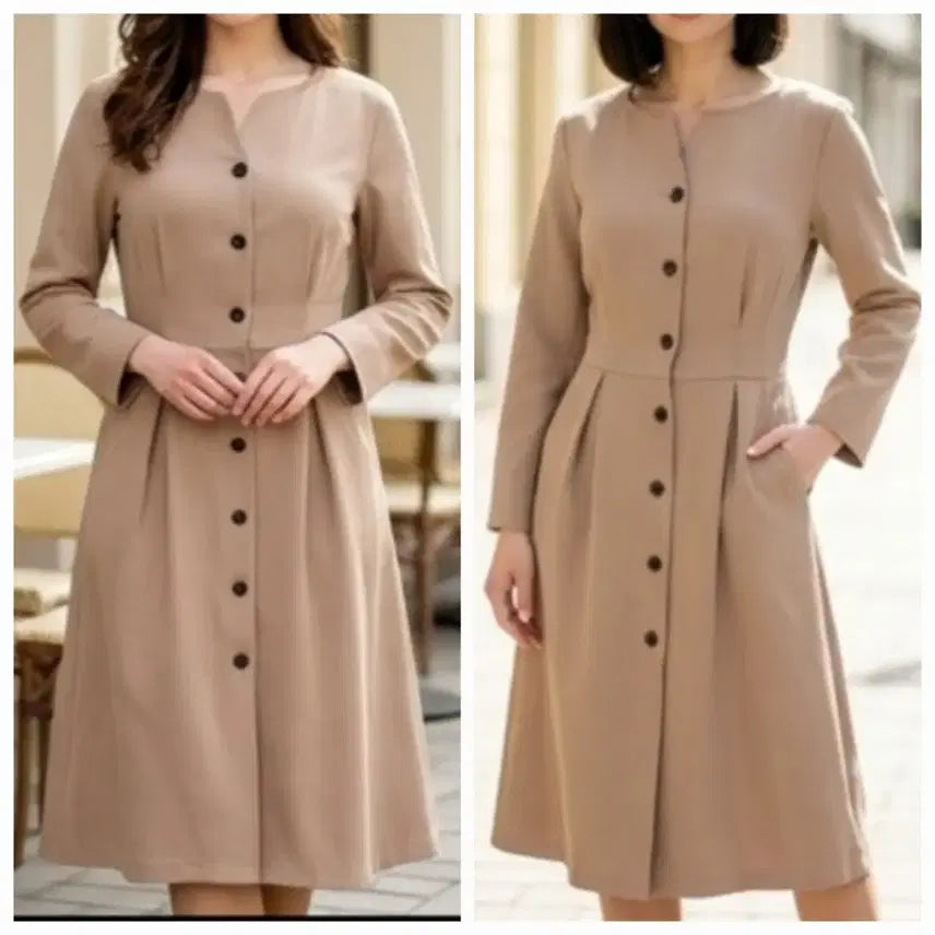 [BUNJANG] Urban Chic Beige Long Dress / Urban Chic 베이지 원피스(66) 거의새거