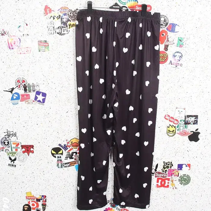 [BUNJANG] Daily Heart Pattern Home Wear Short Sleeve Set / 여성F / 데일리 하트패턴 홈웨어 잠옷 반팔셋업NV 0-21