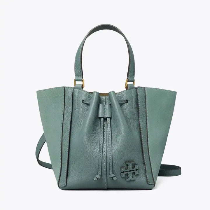 [BUNJANG] Tory Burch McGraw Leather Drawstring Satchel Bag / 토리버치 맥그로우 드로스트링 사첼백 가방(더스트백O)