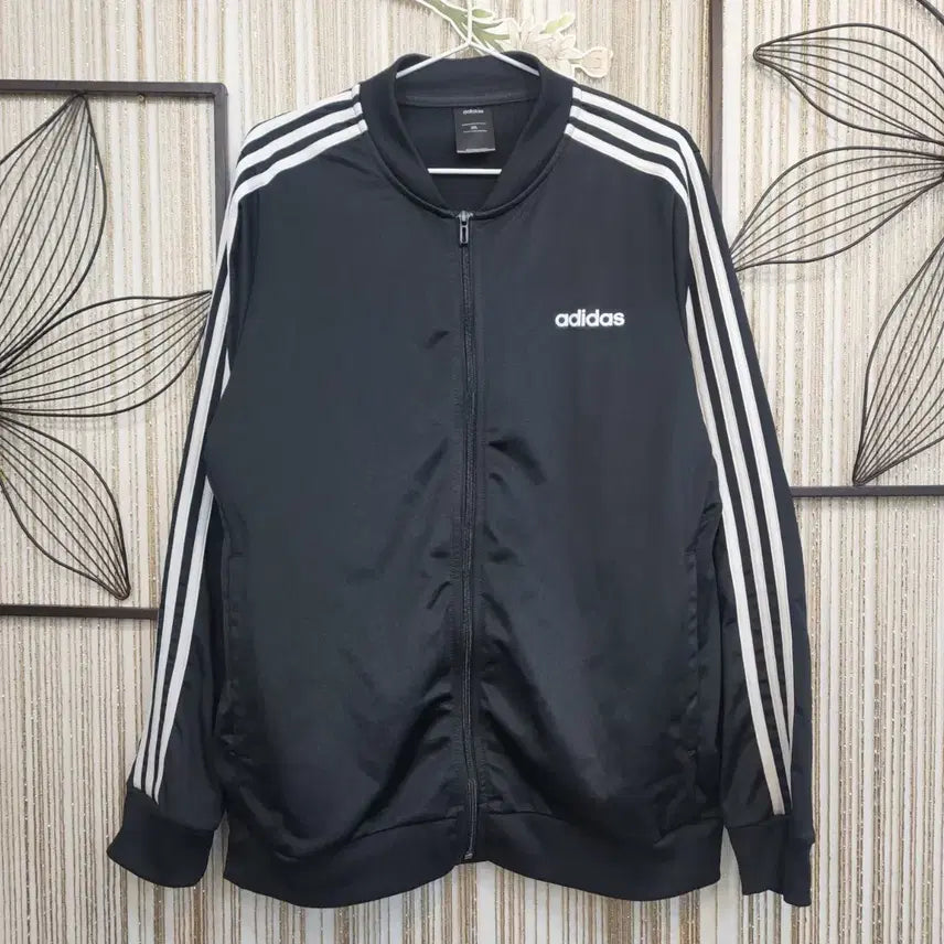 [BUNJANG] Adidas Three Stripes Track Top Black 2XL Jacket / 아디다스 삼선 트랙탑 블랙 2XL사이즈