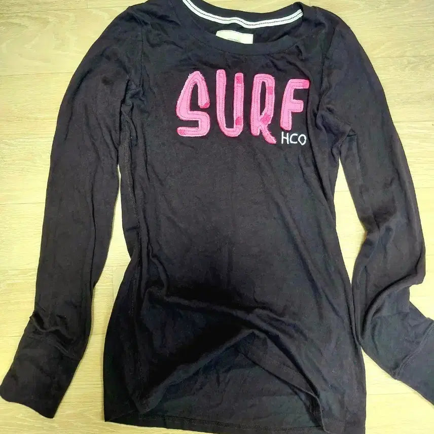 [SOLD OUT] 홀리스터 SURF 브라운 롱슬리브 M
