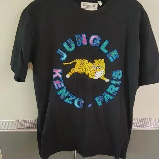 [BUNJANG] Kenzo x H&amp;M Tiger Print Short Sleeve T-Shirt / 겐조티