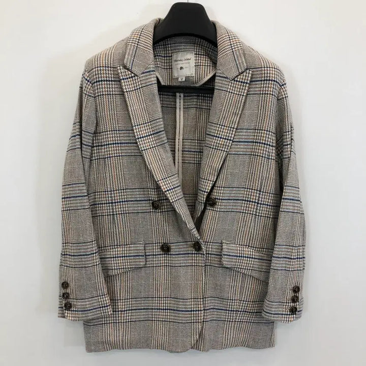 [BUNJANG] Thursday Island Linen Double Jacket / 써스데이아일랜드 린넨 더블자켓 90-165