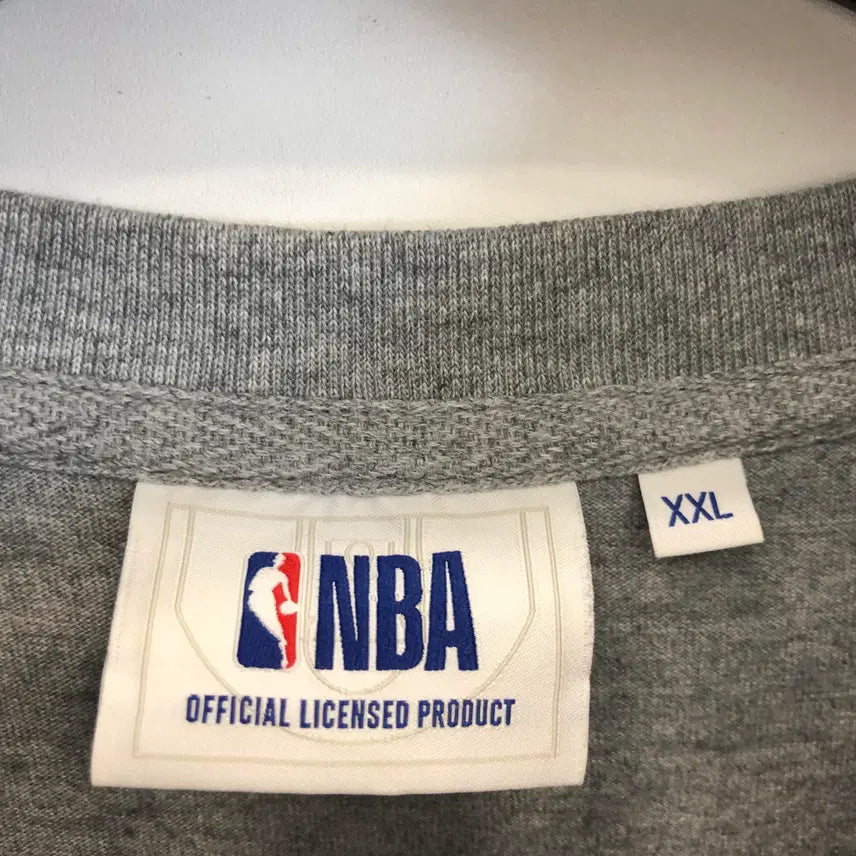 [BUNJANG] NBA 자수로고 그레이반팔 XXL / NBA 자수로고 그레이반팔 XXL