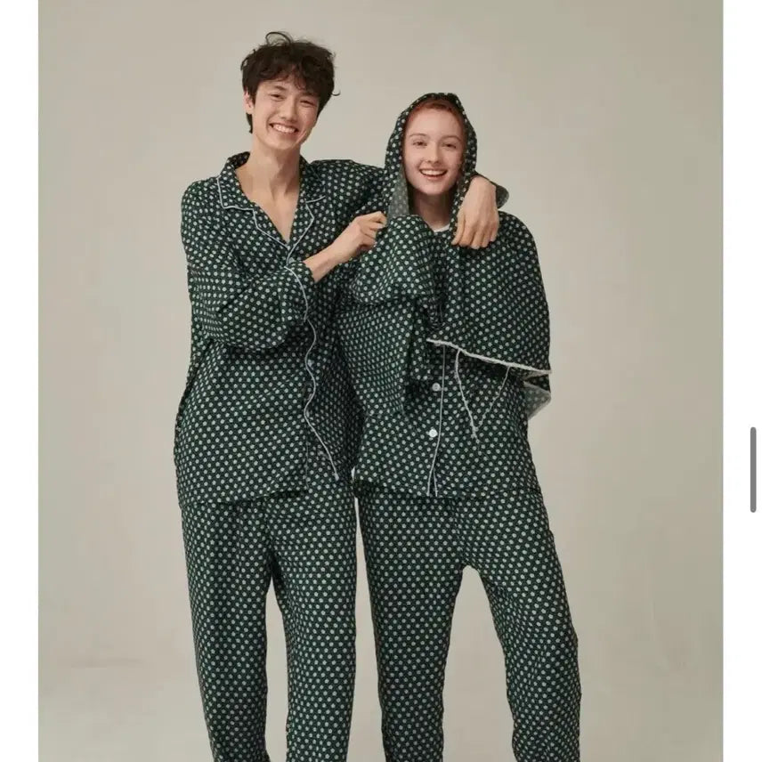 [BUNJANG] Okite Koppa Rayon Pajamas (Couple Set) / 오끼뜨 꼬빠 레이온 파자마 블루티 M,L 새상품(커플 추천)