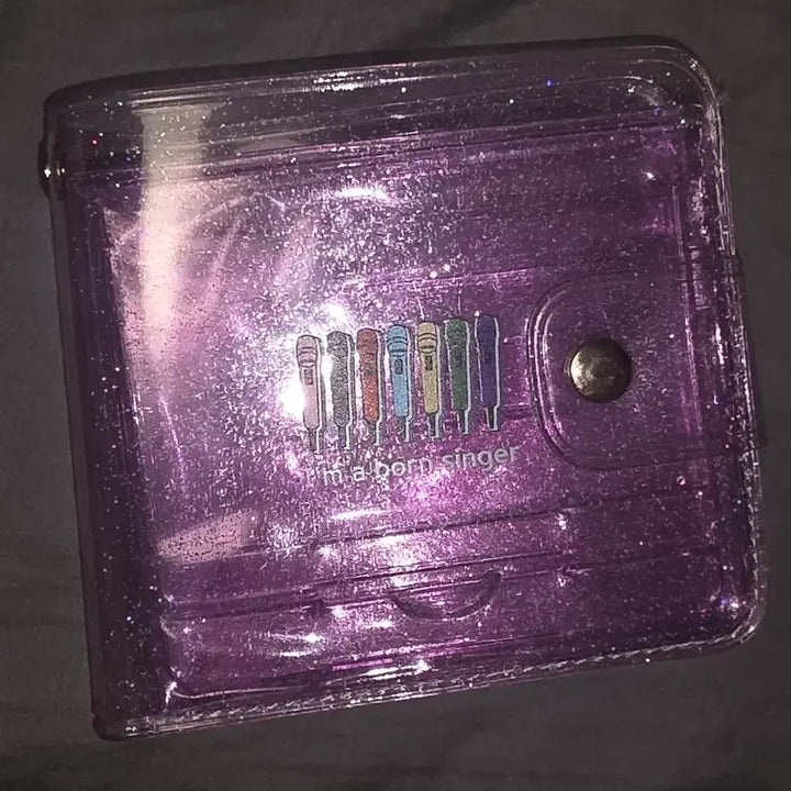 [BUNJANG] BTS Unofficial Bon Singer Glitter Wallet / 방탄소년단 비공굿 본싱어 글리터 지갑 택포