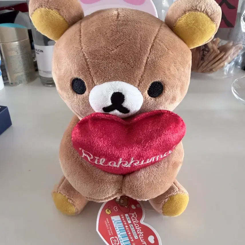 [BUNJANG] Rilakkuma Heart Plush / 리락쿠마 인형 리락쿠마 하트