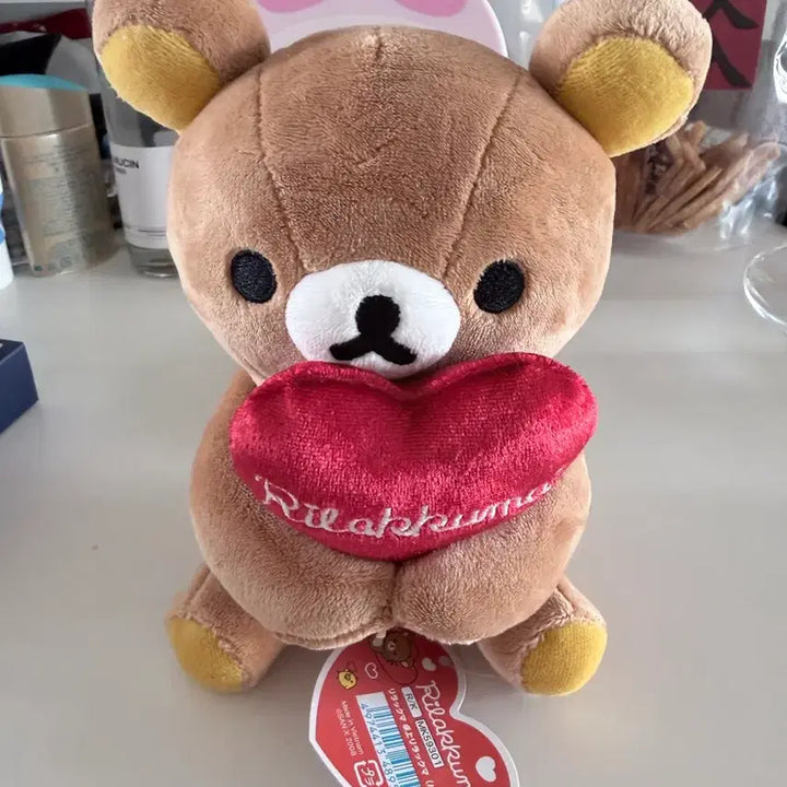 [BUNJANG] Rilakkuma Heart Plush / 리락쿠마 인형 리락쿠마 하트