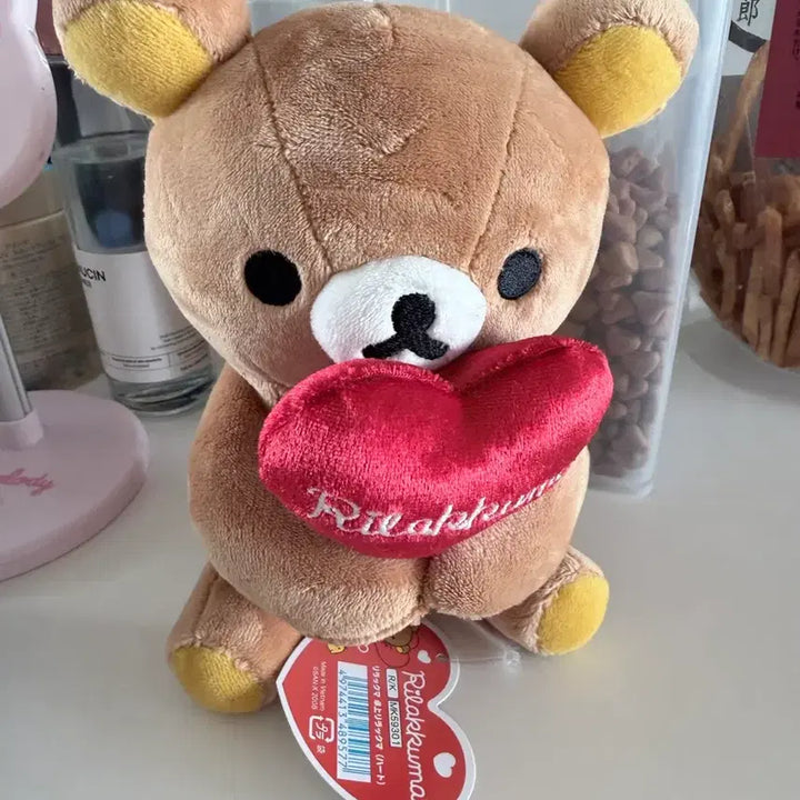 [BUNJANG] Rilakkuma Heart Plush / 리락쿠마 인형 리락쿠마 하트