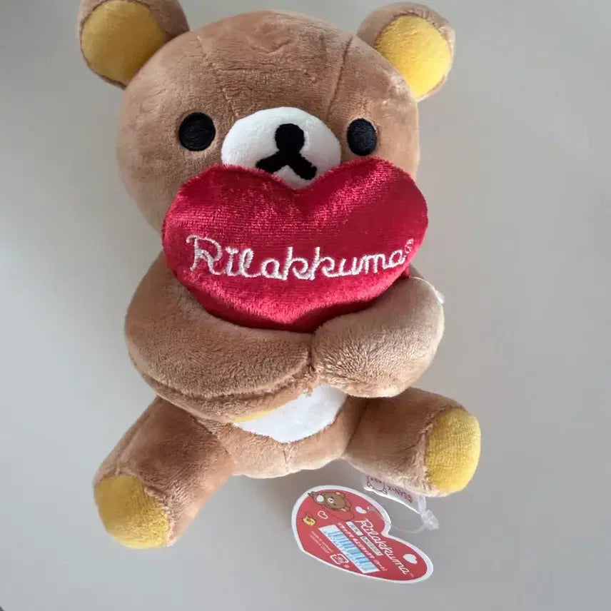 [BUNJANG] Rilakkuma Heart Plush / 리락쿠마 인형 리락쿠마 하트