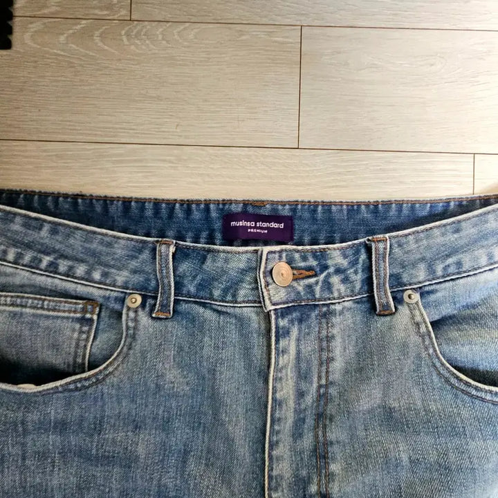 [BUNJANG] Musinsa Standard Premium Kipas Denim Jeans Light Indigo / 프리미엄 무신사스텐다드 kipas 데님 청바지 연청