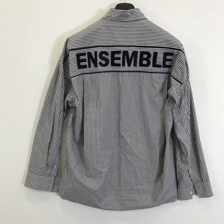 [BUNJANG] Ziozia Stripe Overshirt / 지오송지오 스트라이프 오버셔츠 [95]