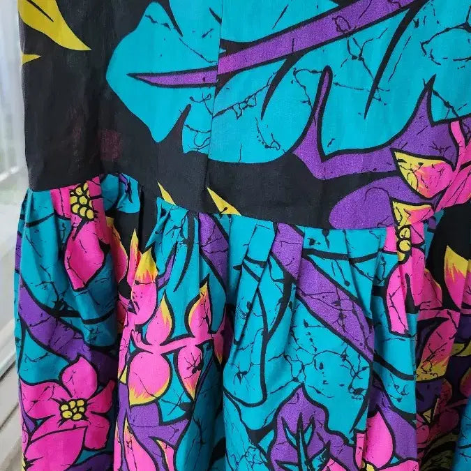 [BUNJANG] Hawaiian Hula Muumuu Dress (Size L) / 하와이안 훌라 무무드레스 L