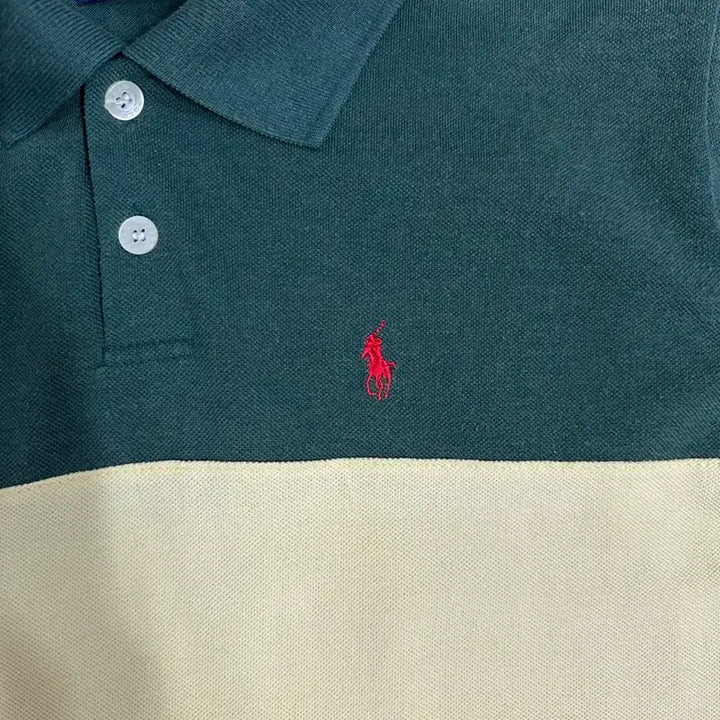 [BUNJANG] Polo Ralph Lauren Color Block Polo Shirt / 폴로 랄프로렌 배색 카라티 S~M