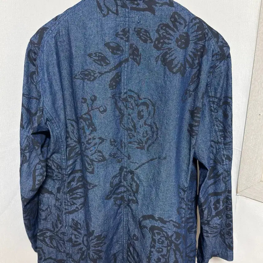 [BUNJANG] Engineered Garments Bedford Floral Denim Jacket / 엔지니어드 가먼츠 베드포드: 플로랄 데님 / S
