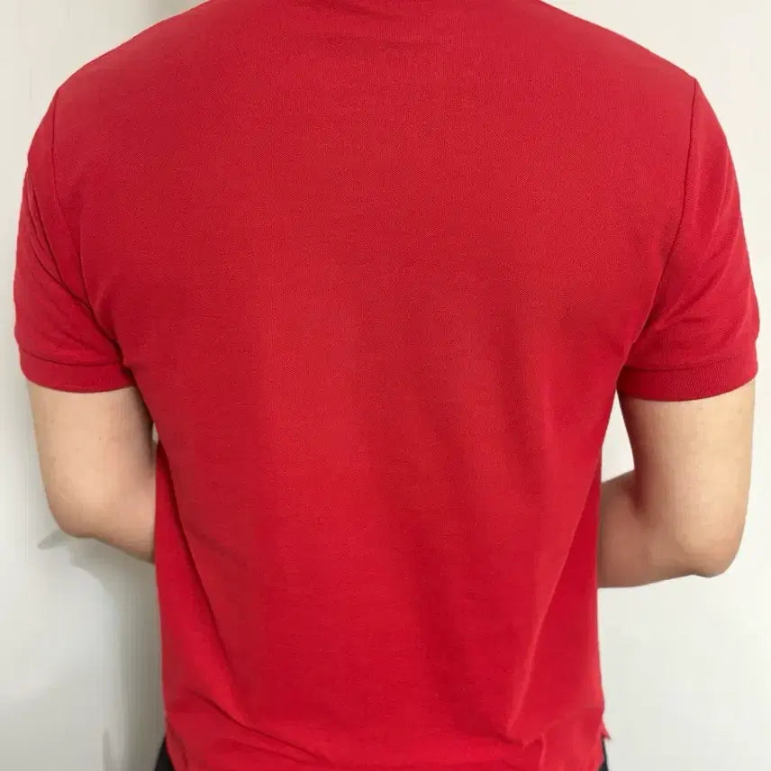 [BUNJANG] Adidas Red Short Sleeve T-Shirt Size S-M / 아디다스 레드 반팔티 S-M / 세탁완료