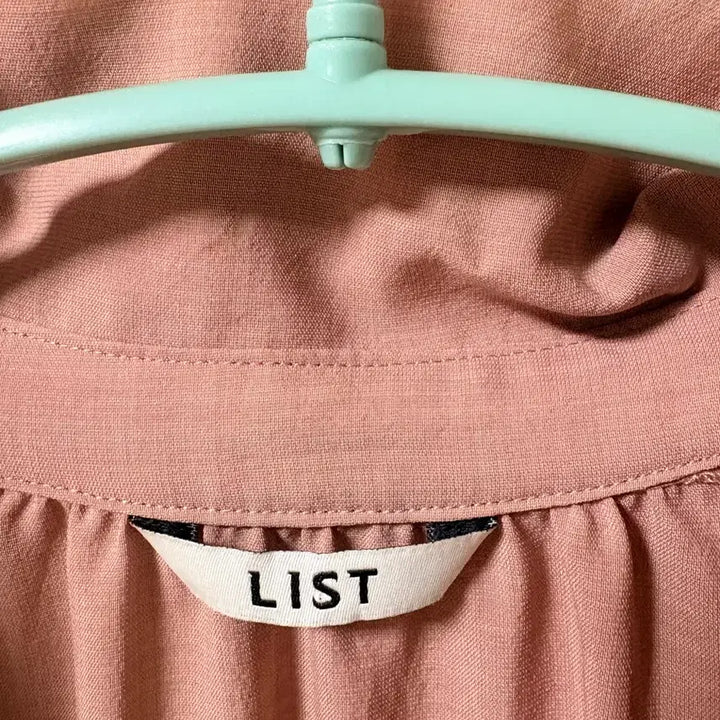 [BUNJANG] List Pink Linen Belted Shirt Dress / 리스트 핑크 린넨 벨트 셔츠 원피스 55