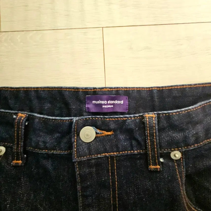 [BUNJANG] Musinsa Standard Premium Indigo Denim Jeans / 프리미엄 kipas 무신사스텐다드 인디고 데님 청바지